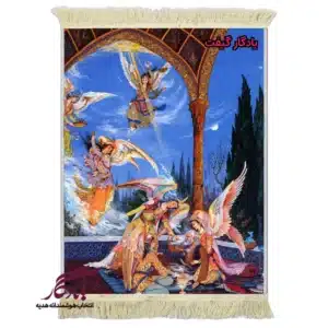 تابلو فرش ماشینی طرح مینیاتور رسولان الهی کد mi19