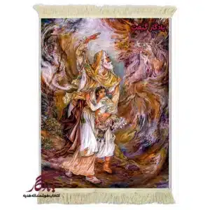 تابلو فرش ماشینی طرح مینیاتور رمی جمرات2 کد mi102