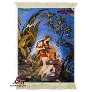 تابلو فرش ماشینی طرح مینیاتور سبوی باده کد mi72