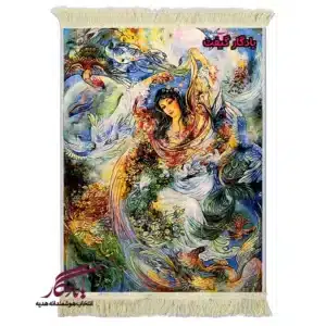 تابلو فرش ماشینی طرح مینیاتور شکفتن2 کد mi88