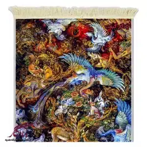 تابلو فرش ماشینی طرح مینیاتور طبیعت گلوریا کد mi100-1