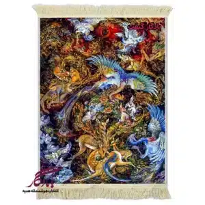 تابلو فرش ماشینی طرح مینیاتور طبیعت گلوریا کد mi100