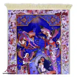 تابلو فرش ماشینی طرح مینیاتور مادر شهید کد mi91-1