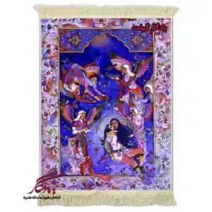 تابلو فرش ماشینی طرح مینیاتور مادر شهید کد mi91