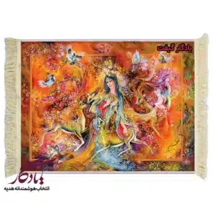 تابلو فرش ماشینی طرح مینیاتور گرمای عشق کد mi33