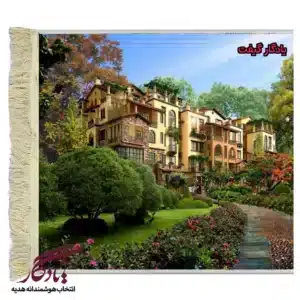 تابلو فرش ماشینی طرح منظره اقامتگاه نانجینگ کد m143-1