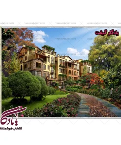 تابلو فرش ماشینی طرح منظره اقامتگاه نانجینگ کد m143 - یادگار گیفت