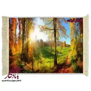 تابلو فرش ماشینی طرح منظره تابستان در مزرعه کد m134