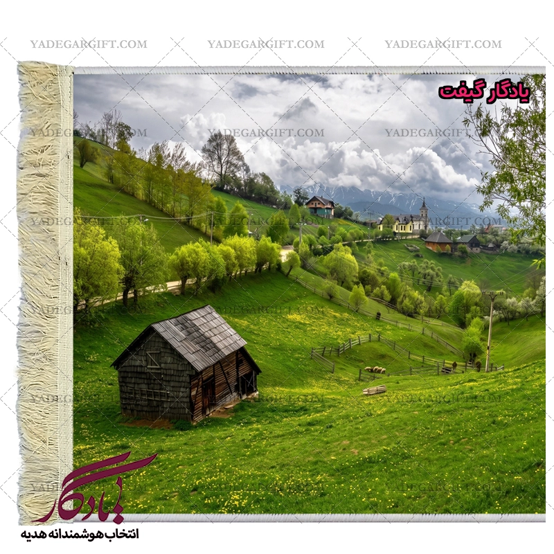 تابلو فرش ماشینی طرح منظره ترانسیلوانیا کد m113 - یادگار گیفت
