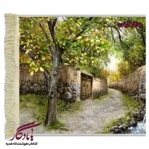 تابلو فرش ماشینی طرح منظره صدای پای آب کد m159-1