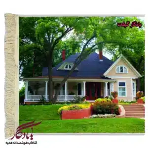 تابلو فرش ماشینی طرح منظره ویلاپارک2 کد m127-1