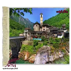 تابلو فرش ماشینی طرح منظره تیچینو لاورتزو کد m210-1