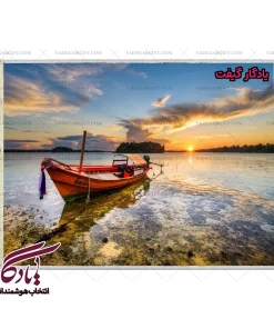 تابلو فرش ماشینی طرح منظره غروب در پوکت کد m165 - یادگار گیفت