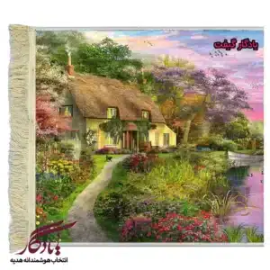 تابلو فرش ماشینی طرح منظره فصل مهاجرت کد m216-1