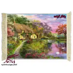 تابلو فرش ماشینی طرح منظره فصل مهاجرت کد m216