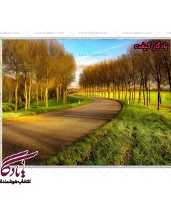 تابلو فرش ماشینی طرح منظره لذت مسیر کد m219 - یادگار گیفت