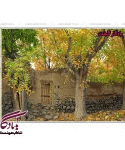 تابلو فرش ماشینی طرح منظره ورودی باغ کد m182 - یادگار گیفت