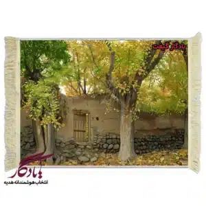 تابلو فرش ماشینی طرح منظره ورودی باغ کد m182