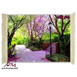 تابلو فرش ماشینی طرح منظره پارک ژاپنی کد m206