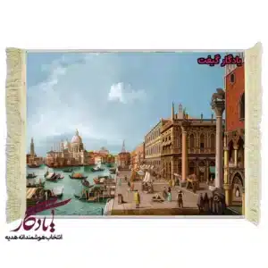تابلو فرش ماشینی طرح منظره کانال های ونیز کد m184
