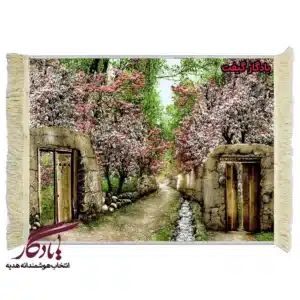 تابلو فرش ماشینی طرح منظره باغ و بهار کد M239