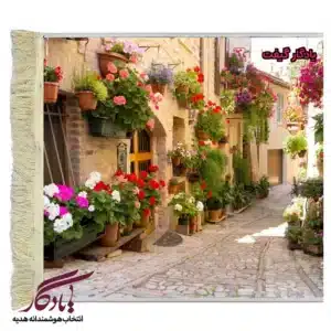 تابلو فرش ماشینی طرح منظره زیبایی های ایتالیا کد m246-1