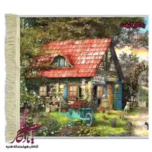 تابلو فرش ماشینی طرح منظره سوله باغبانی کد m242-1