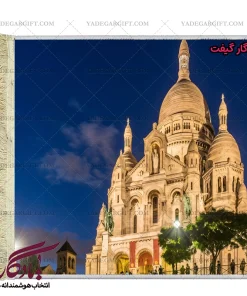تابلو فرش ماشینی طرح منظره کلیسا در غروب کد m251 - یادگار گیفت