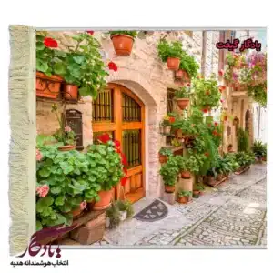 تابلو فرش ماشینی طرح منظره کوچه های آمبریا2 کد m238-1