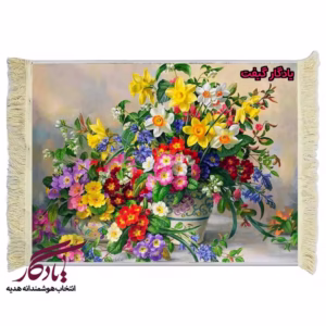 تابلو فرش ماشینی طرح گل های بهشتی بهار کد g67
