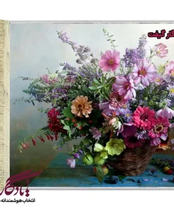 تابلو فرش ماشینی طرح گل های جادویی کد g31 - یادگار گیفت