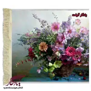 تابلو فرش ماشینی طرح گل های جادویی کد g31-1