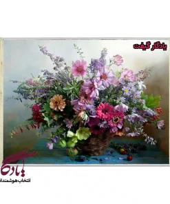 تابلو فرش ماشینی طرح گل های جادویی کد g31 - یادگار گیفت