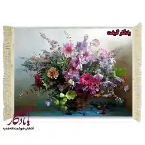 تابلو فرش ماشینی طرح گل های جادویی کد g31