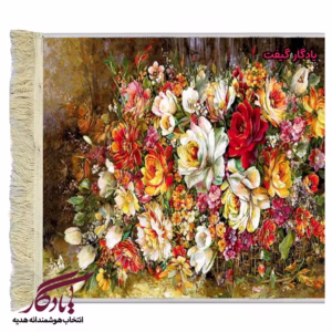 تابلو فرش ماشینی طرح گل های رُز واژگون کد g50-1
