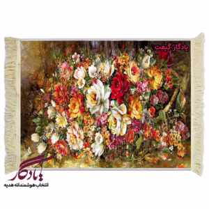 تابلو فرش ماشینی طرح گل های رُز واژگون کد g50