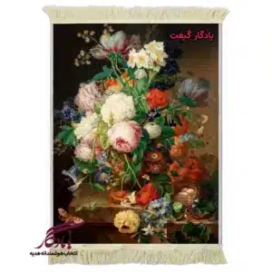 تابلو فرش ماشینی طرح گل و لانه کد g90