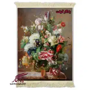 تابلو فرش ماشینی طرح شکوفایی گل ها کد g99