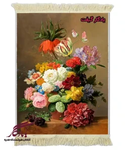 تابلو فرش ماشینی طرح گل و طبیعت بی جان کد g101 - یادگار گیفت