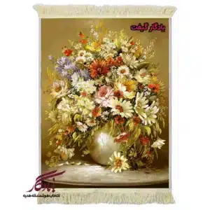 تابلو فرش ماشینی طرح بابونه های وحشی کد g121