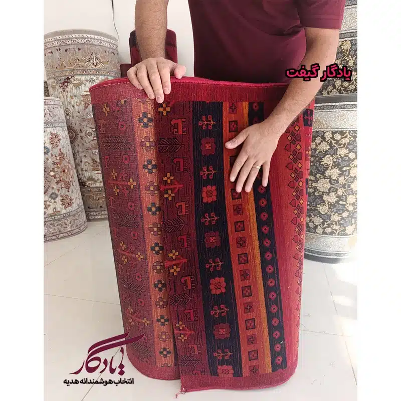 فرش کناره طرح عشایری 700 شانه کد KF04 - 1