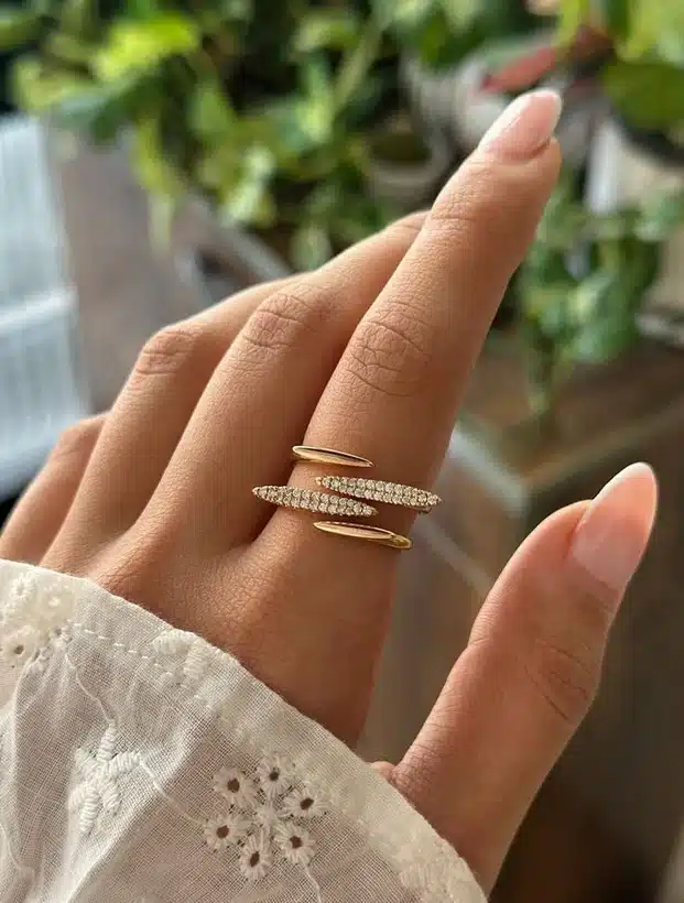 انگشتر ژوپینگ مدل لاینی کدx113