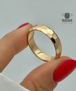 حلقه ژوپینگ آیینه ای تراش دار کد x112