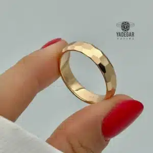 حلقه ژوپینگ آیینه ای تراش دار کد x112