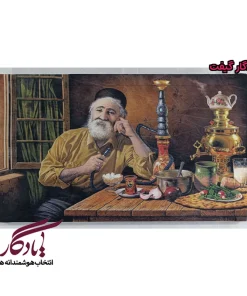 بوم مخمل پیرمرد قهوه خانه کد b02-2