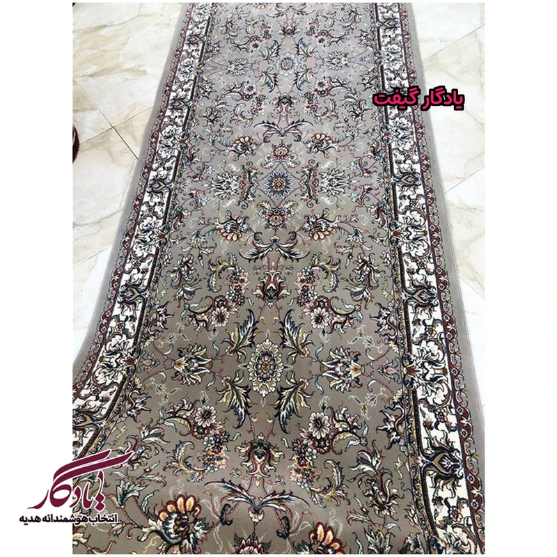 فرش کناره طرح افشان فیلی حاشیه کرم کد KF11 - یادگار گیفت