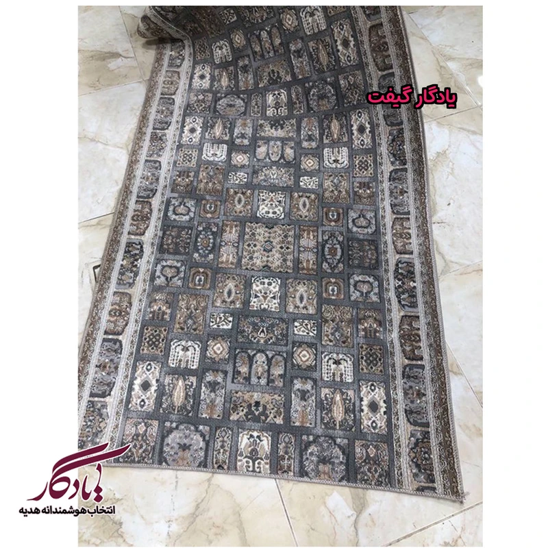 فرش کناره طرح سنتی خشتی فیلی کد KF07 - یادگار گیفت