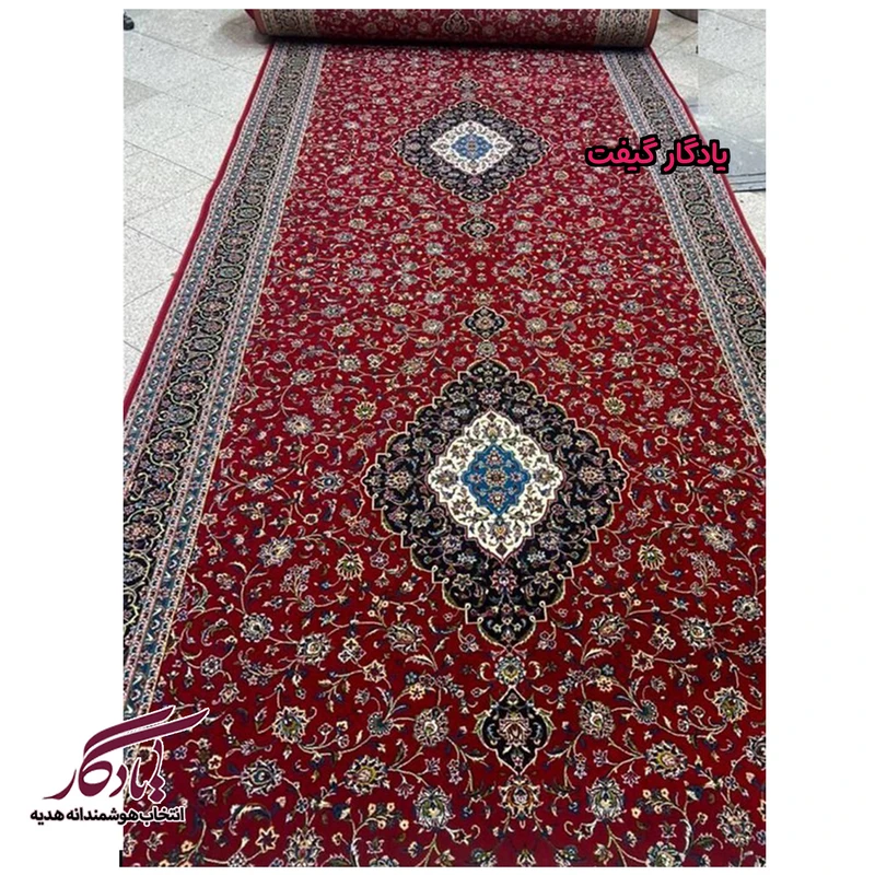 فرش کناره طرح لاکی سنتی کاشان کد KF06 - یادگار گیفت