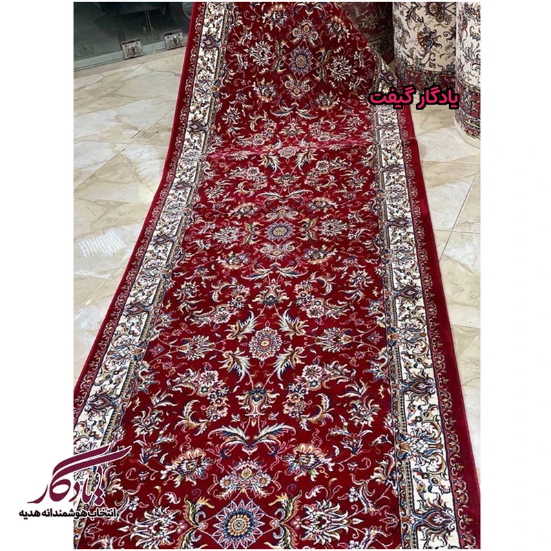فرش کناره طرح گل افشان صبا کد KF19 - یادگار گیفت