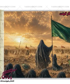 تابلو فرش ماشینی طرح حضرت زینب (س)  کد MZ08 - یادگار گیفت